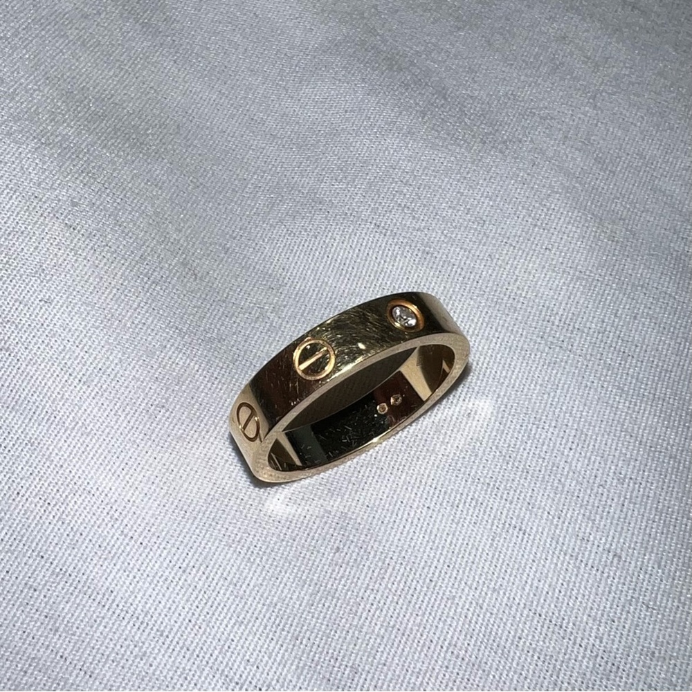 Cartier Love Ring Small Model w/ 1 Diamond | Size 51 - Picture 10 of 14